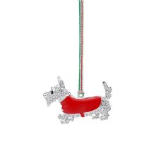 Newbridge Silverware Scottie Dog Hanging Christmas Decoration